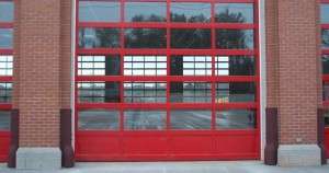 Aluminum and Glass Commercial Garage Doors 